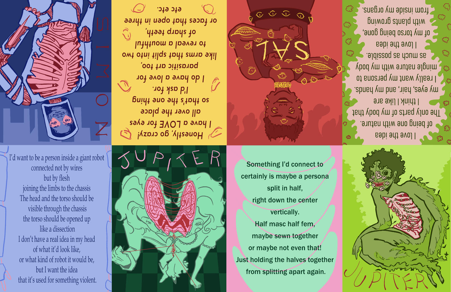 Body Horror and Gender Euphoria Zine Side 1 (2024)